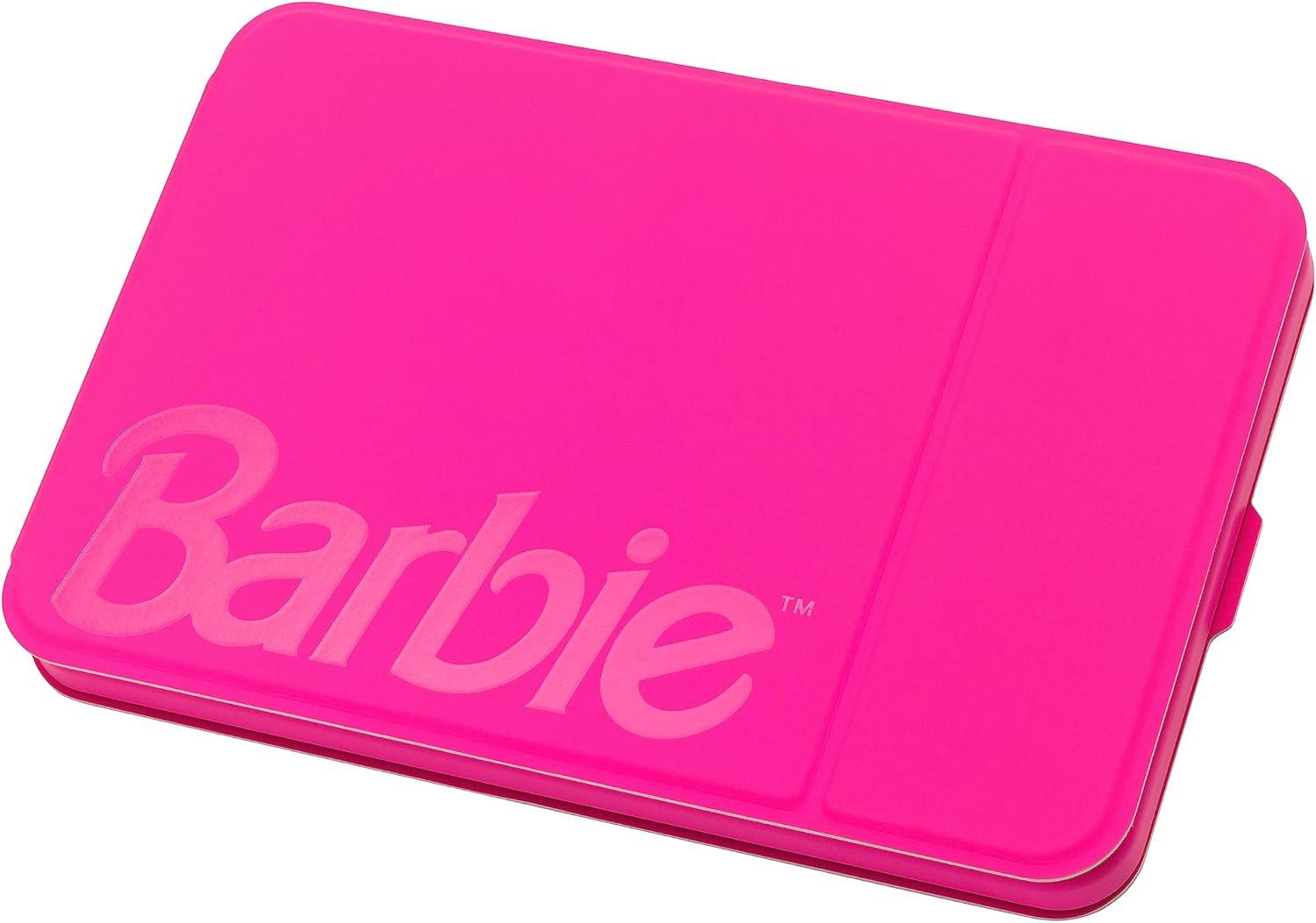 imageeKids Barbie Travel Mirror with Light and Adjustable Stand Shatterproof Makeup Mirror with Rechargeable Battery Designed for Fans of Barbie Accessories and Gifts