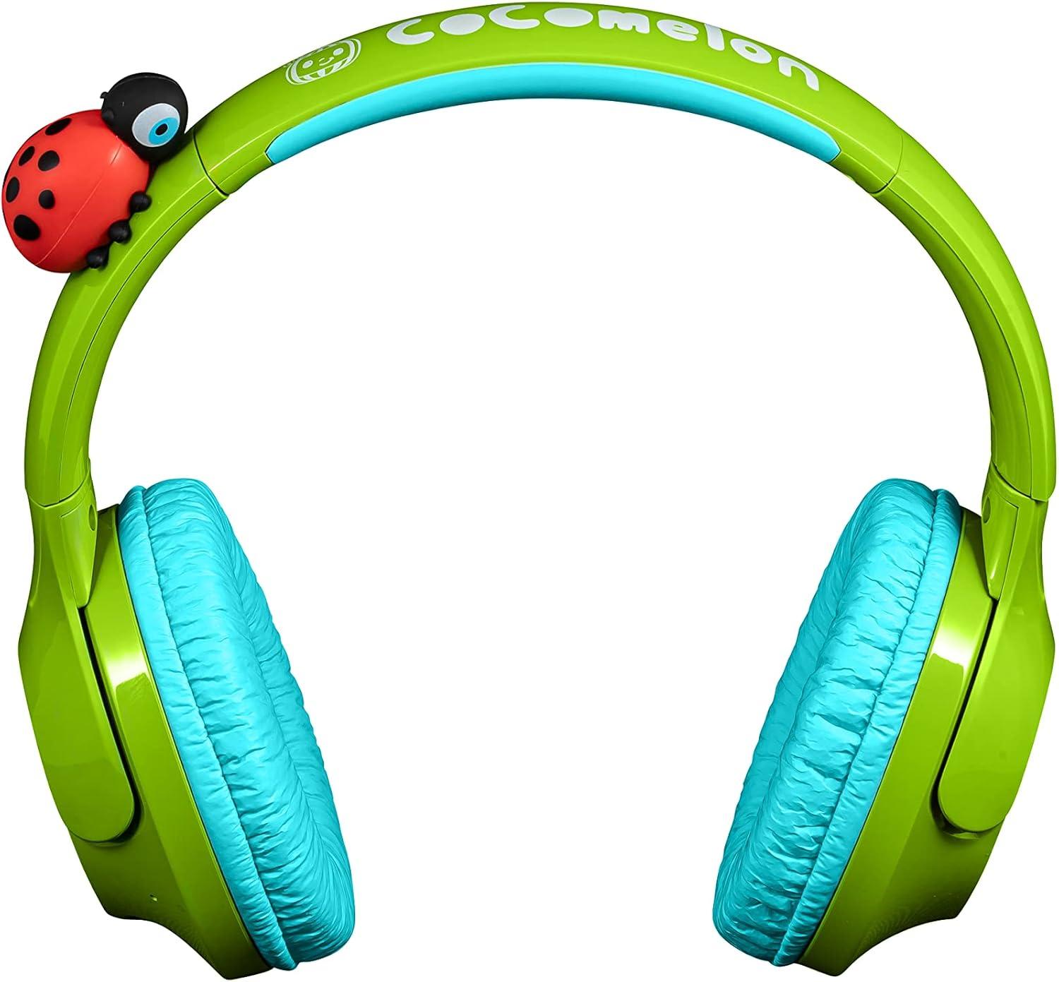 imageeKids Cocomelon Toddler Headphones with Builtin Kids Music Bluetooth Headphones with Rechargeable Battery and USBC Charging Cable Included