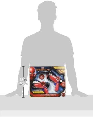 imageeKids Spiderman LaserTag for Kids Infared LazerTag Blasters Lights Up ampamp Vibrates When HitClassic Standard Packaging