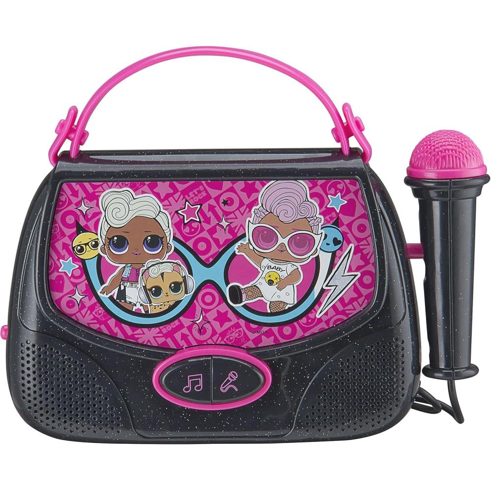 imageEKids LOL Surprise Portable Karaoke Machine  with Microphone for Sing Along for Children from 3 Years