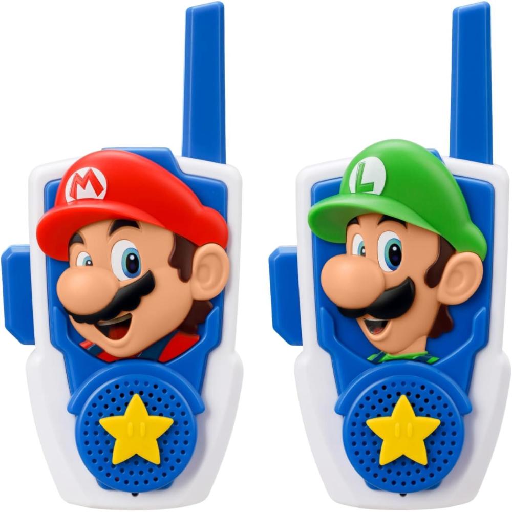 imageSuper Mario Bros Walkie Talkies Kids Toys Long Range Two Way Static Free Handheld Radios Designed for Indoor or Outdoor Games for Kids Aged 3 and Up