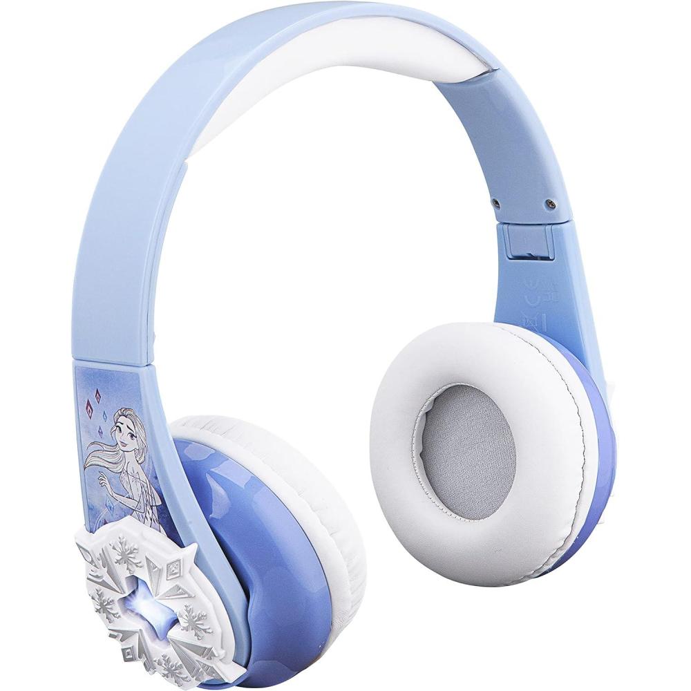 imageeKids Disney Frozen Wireless Headphones with Microphone and Aux Cord Kids Headphones for School Home or Travel