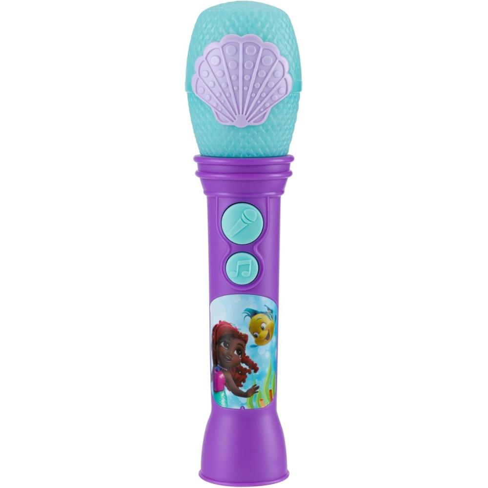 imageeKids Disney Junior Ariel Microphone Toy for Toddlers Includes Builtin Music and Lights Designed for Fans of Ariel Toys