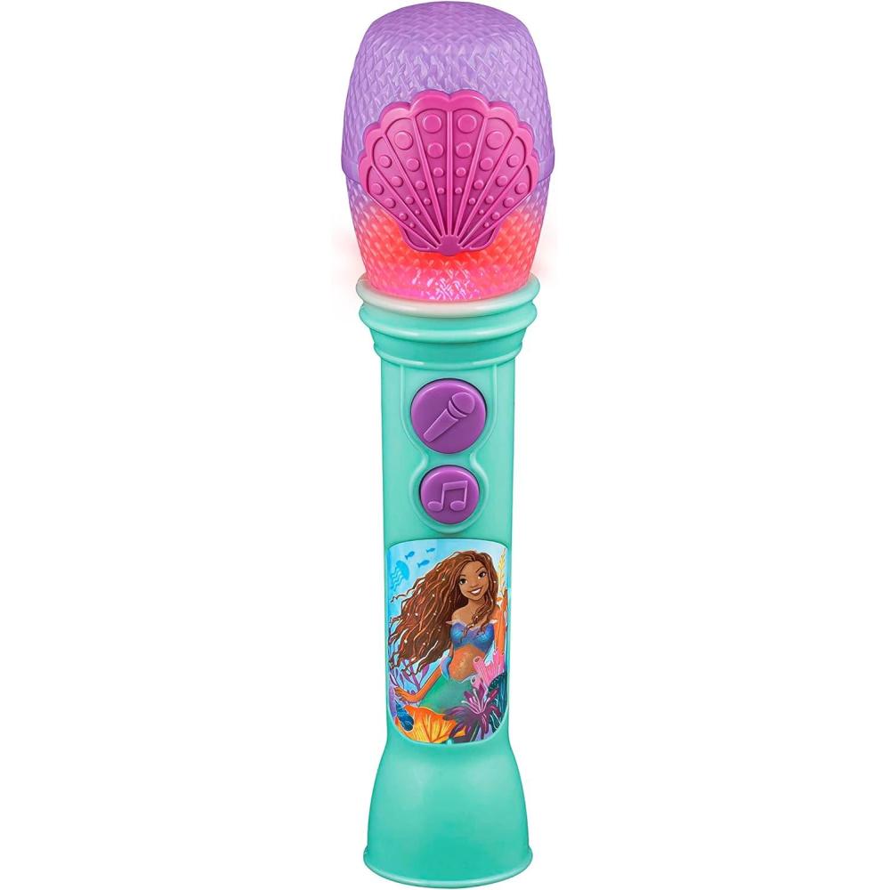 imageeKids Disney The Little Mermaid Toy Microphone for Kids with Builtin Music and Flashing Lights Designed for Fans of Disney Toys for Girls