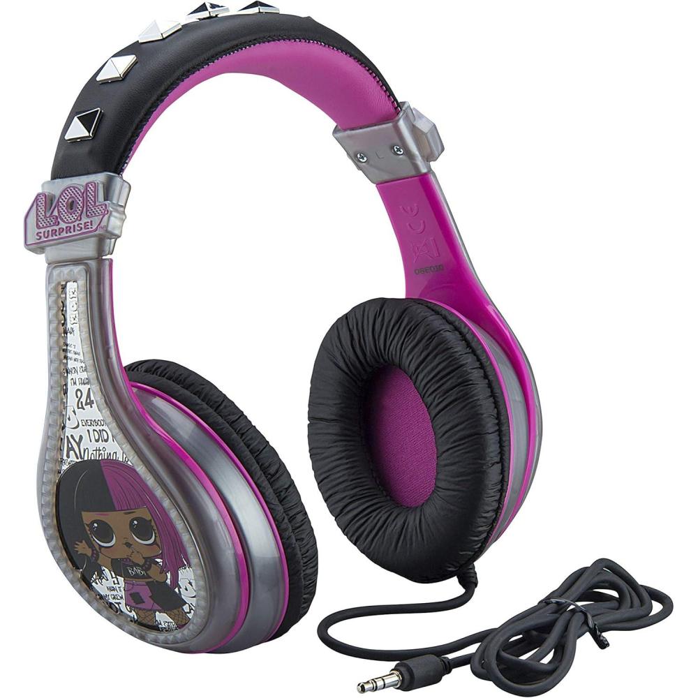 imageeKids LOL Surprise Wired Headphones for Kids School Home or Travel  Tangle Free Stereo with Parental Volume Control Connect via 35mm Jack