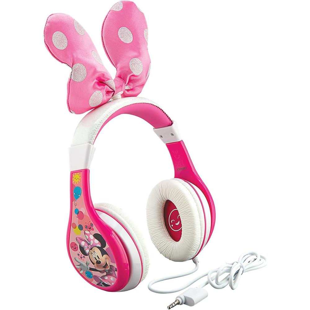 imageeKids Minnie Mouse Headphones for Kids Wired Headphones for School Home or Travel