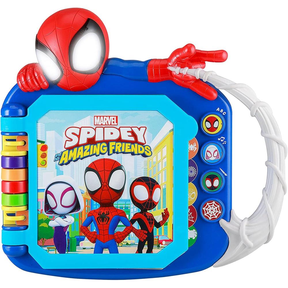 imageeKids Spidey and His Amazing Friends Book Toddler Toys with Builtin Preschool Learning Games Educational Toys for Fans of Spiderman Toys and Gifts Styles May Vary