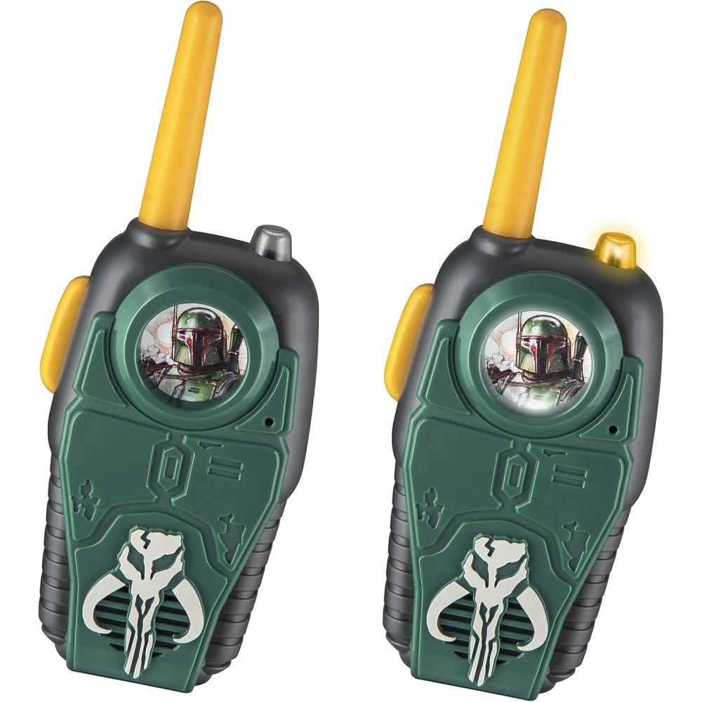 imageekids Book of Boba Fett Toy Walkie Talkies for Kids LightUp Indoor and Outdoor Toys for Kids and Fans of Star Wars Toys