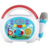 imageeKids Fisher Price Karaoke Machine Portable Bluetooth Speaker with Microphone for Kids Builtin Mother Goose Club Songs