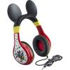 imageeKids Mickey Mouse Headphones For Kids Adjustable Over the Ear Headphones 35mm Jack Wired Headphones with Parental Volume Control for Fans of Mickey Mouse Gifts