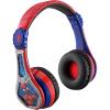 imageeKids Spiderman Wireless Bluetooth Portable Headphones with Microphone Volume Reduced to Protect Hearing Rechargeable Battery Adjustable Kids Headband for School Home or Travel