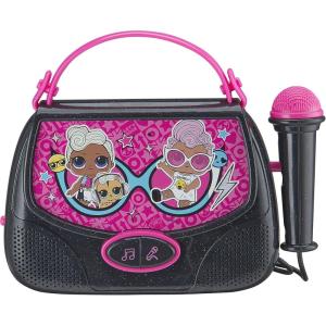 EKids L.O.L. Surprise! Portable Karaoke Machine | with Microphone for Sing Along for Children from 3 Years
