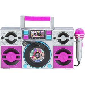 LOL Surprise OMG Remix Karaoke Machine Sing Along Boombox with Real Karaoke Microphone for Kids, Built in Music, Flashing Lights, Record, Turntable with Sound Effects, Connect Device