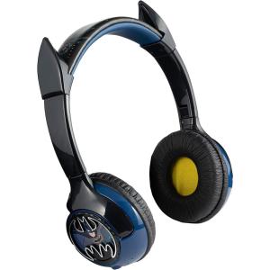 eKids Batman Kids Bluetooth Headphones with Microphone, Includes Aux Cord, Volume Reduced Foldable Headphones for School, Home, or Travel