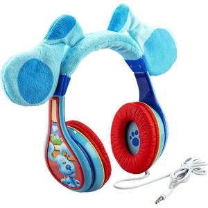 eKids Blue’s Clues And You Headphones for Kids, Over The Ear Headphones for School, Home or Travel, Volume Limited Wired Headphones Includes Share Port