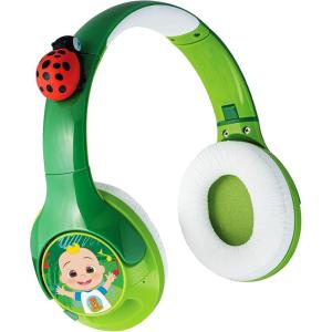 eKids Cocomelon Bluetooth Headphones for Kids, Wireless Headphones with Rechargeable Battery and USB-C Charging Cable Included