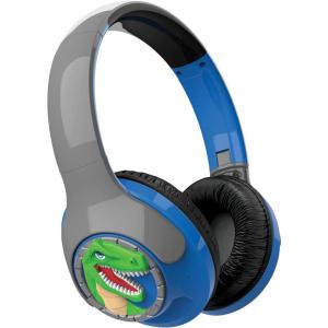 eKids Dinosaur Headphones for Kids, Volume Reduced Bluetooth Headphones for School, Home, or Travel