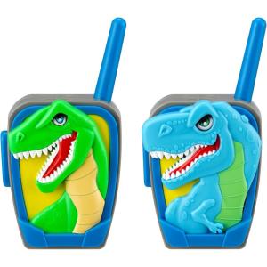 eKids Dinosaur Toy Walkie Talkies for Kids, Static Free Indoor and Outdoor Toys for Boys, Designed for Kids Aged 3 and Up