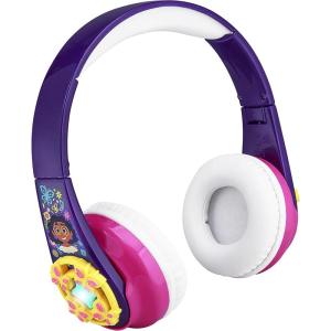 eKids Disney Encanto Bluetooth Headphones with EZ Link, Wireless Headphones with Microphone and Aux Cord, Kids Earphones for School, Home, or Travel