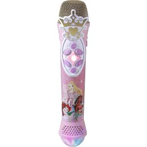 eKids Disney Princess Karaoke Microphone with Bluetooth Speaker, Wireless Microphone Connects to Disney Songs Via EZ Link Feature, for Fans of Disney Princess Toys