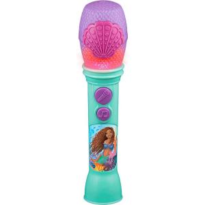 eKids Disney The Little Mermaid Toy Microphone for Kids with Built-in Music and Flashing Lights, Designed for Fans of Disney Toys for Girls