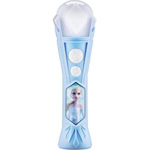 eKids Frozen Sing Along Microphone Toy for Kids with Built-in Music and Flashing Lights, Designed for Fans of Frozen Toys (Frozen 2020)(Frozen NEW)