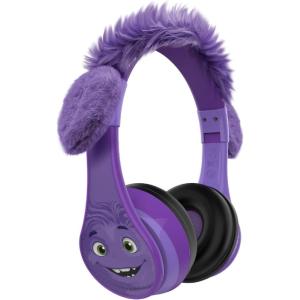 eKids IF Bluetooth Headphones, Wireless Headphones with Microphone Includes Aux Cord, Volume Reduced Kids Foldable Earphones for School, Home, or Travel