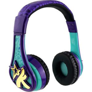 eKids Karmas World Bluetooth Headphones, Wireless Headphones with Microphone Includes Aux Cord, Kids Earphones for School, Home, or Travel