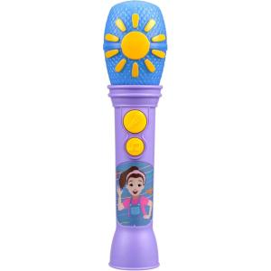 eKids Ms Rachel Toy Microphone for Kids, Includes Built-in Music and Lights, Toddler Toys for Ages 18 Months and Up (Purple)(Purple)