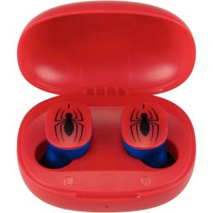 eKids Spiderman Wireless Earbuds with Microphone, Bluetooth Earbuds with Charging Case for Ear Buds, Designed for School, Home, or Travel