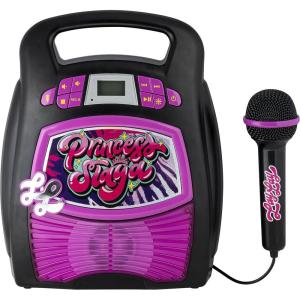 eKids That Girl Lay Lay Karaoke Machine for Kids, Bluetooth Speaker with Microphone and Karaoke Recorder to Save and Share Performances via USB Port