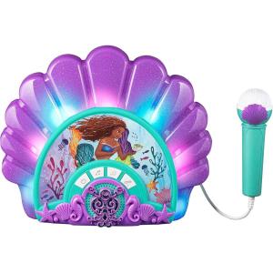 eKids The Little Mermaid Karaoke Microphone with Boombox for Fans of The Little Mermaid Toys, Kids Karaoke Machine with Built in Music
