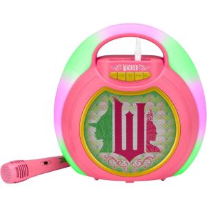 eKids Wicked Karaoke Machine for Kids, Bluetooth Speaker with Microphone Designed for Fans of Wicked Toys