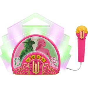 eKids Wicked Karaoke Microphone with Bluetooth Speaker for Fans of Wicked Toys, Kids Karaoke Machine with Built in Music