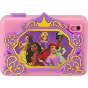ekids Disney Princess Kids Camera with SD Card, Digital Camera for Kids with Video Recording and Built-in Digital Stickers for Fans of Princess Toys