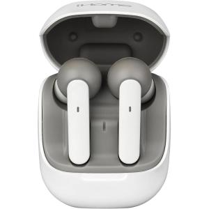 eKids Bluetooth Earbuds with Microphone, Kids Wireless Earbuds with Charging Case for Ear Buds, for School, Home, or Travel (White)