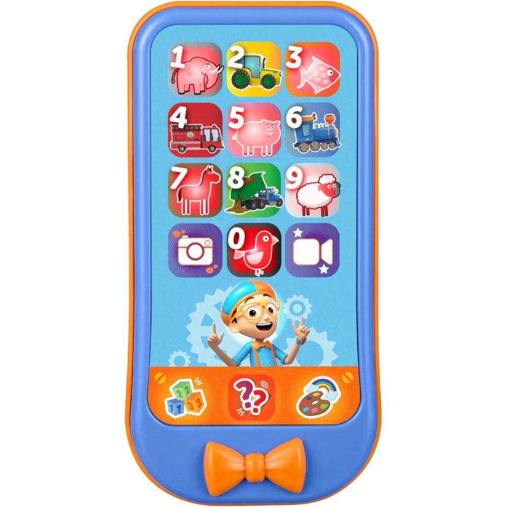 imageeKids Blippi Toy Phone for Kids Toddler Toys with Preschool Learning Activities Designed for Fans of Blippi Toys