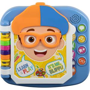eKids Blippi Book, Toddler Toys with Built-in Preschool Learning Games, Educational Toys for Toddler Activities for Fans of Blippi Toys and Gifts(Multi Color)
