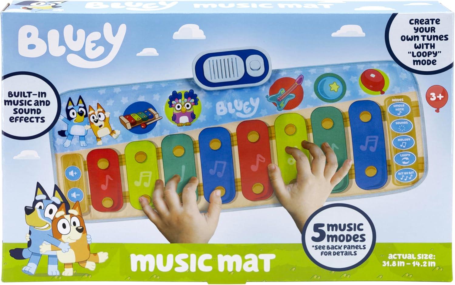 imageeKids Bluey Toy Piano Play Mat with Music and Sound Effects Toddler Toy for Ages 3 and Up