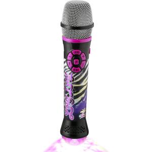 ekids That Girl Lay Lay Bluetooth Karaoke Microphone for Kids, Built-in Music and Flashing Lights