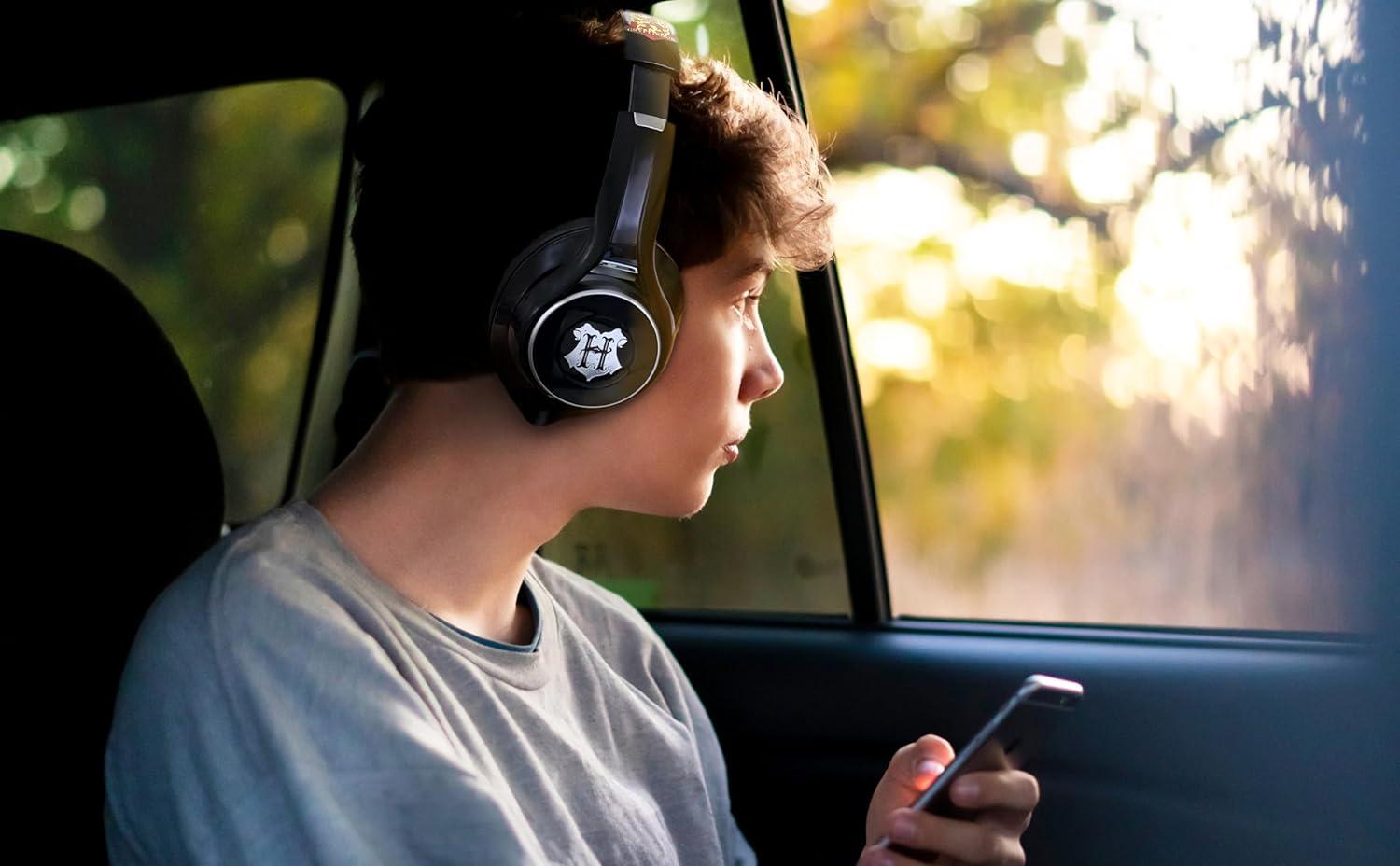 imageHarry Potter Bluetooth Headphones for Kids and Adults Wireless Headphones with Microphone for Video Call or Zoom Meeting Designed for Fans of Harry Potter MerchandiseHarry Potter