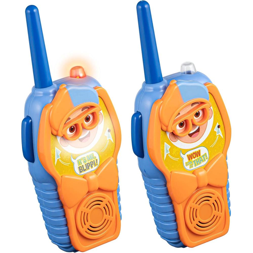 imageekids Blippi Toy Walkie Talkies for Kids LightUp Indoor and Outdoor Toys for Kids and Fans of Blippi Toys for Toddlers