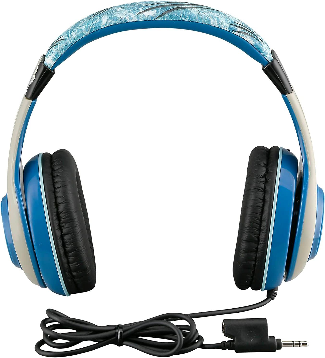 imageeKids Jurassic World Kids Headphones for Kids Adjustable Stereo TangleFree 35mm Jack Wired Cord Over Ear Headset for Children Parental Volume Control Safe Perfect for School Home and Travel