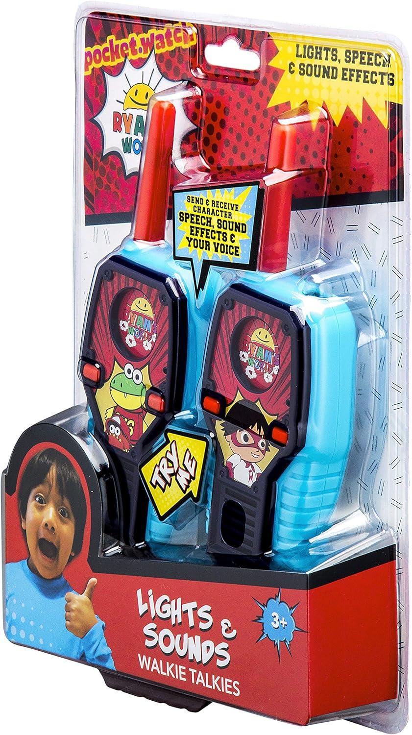 imageRyans World Walkie Talkies for Kids 2 Way Radio Long Range With Light and Sound Effects Handheld Toys for Boys ampamp Girls Outdoor Adventure Game