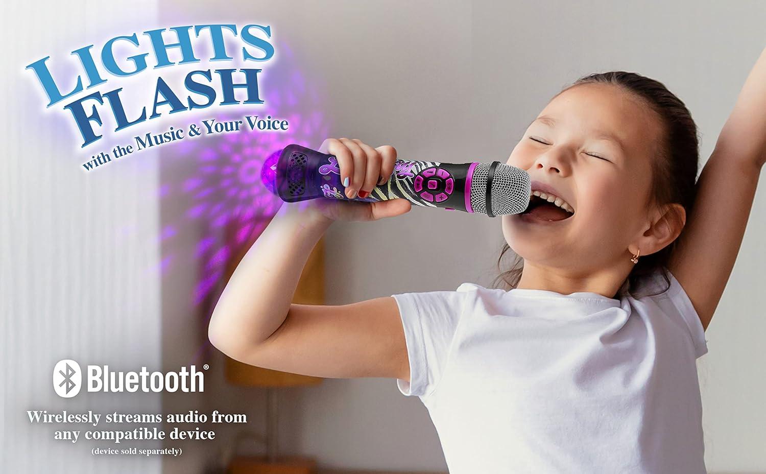 imageekids That Girl Lay Lay Bluetooth Karaoke Microphone for Kids Builtin Music and Flashing Lights Great Gifts for Girls