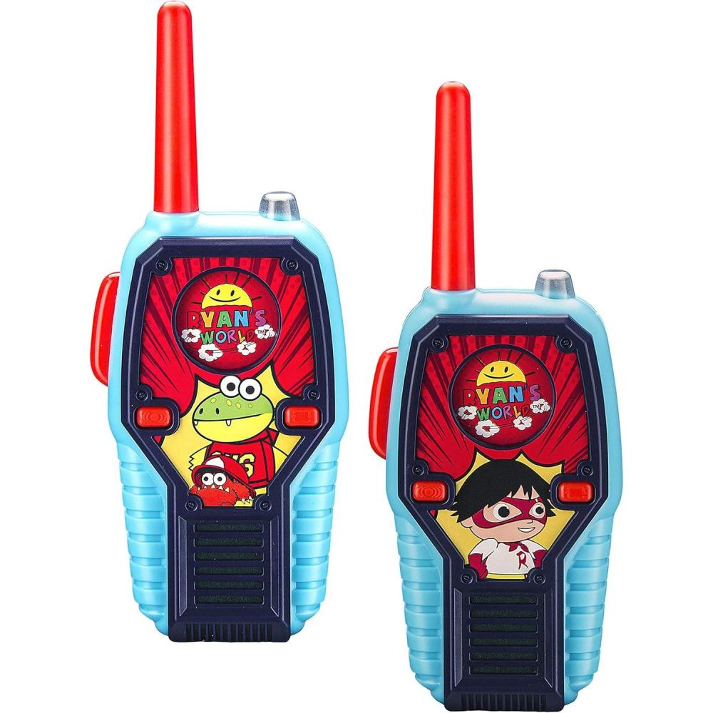 imageRyans World Walkie Talkies for Kids 2 Way Radio Long Range With Light and Sound Effects Handheld Toys for Boys ampamp Girls Outdoor Adventure Game