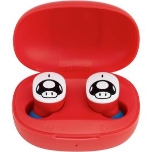 eKids Minecraft Bluetooth Earbuds with Microphone, Wireless Earbuds with Charging Case for Ear Buds, Designed for School, Home, or Travel(Mario)