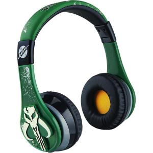 eKids Book of Boba Fett Bluetooth Headphones With Microphone, Wireless and Aux Cord – for School, Home, or Travel