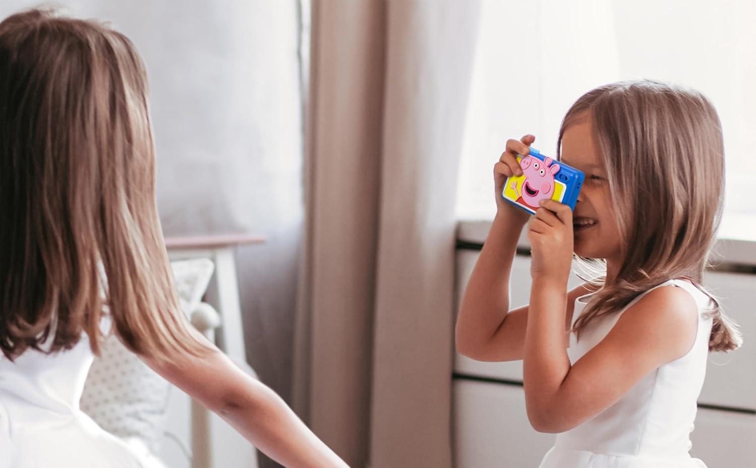 image:imageekids Peppa Pig Kids Camera with SD Card Digital Camera for Kids with Video Recording and Builtin Digital Stickers Peppa Pig Toys Make Great Stocking Stuffers for Kids