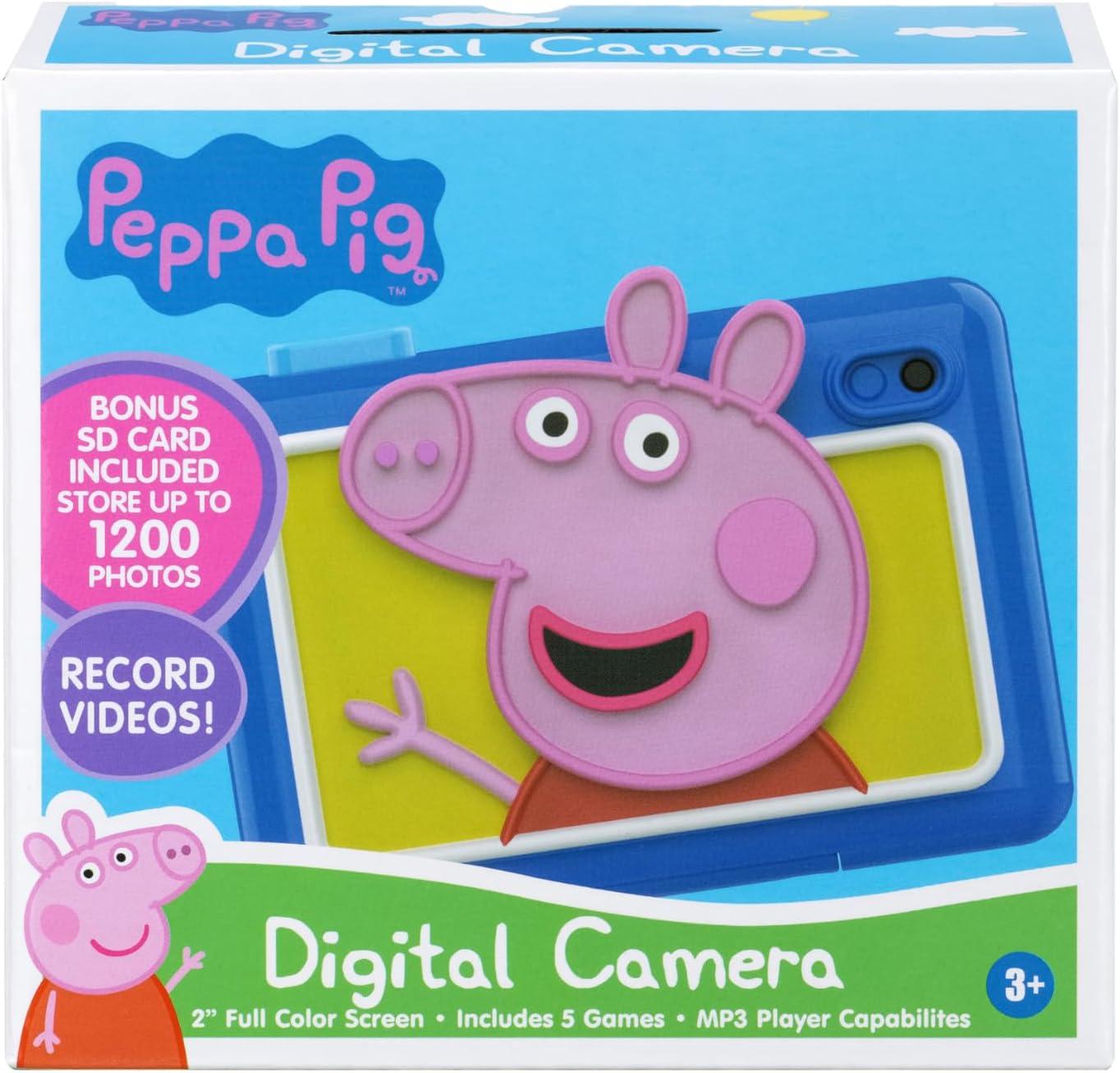 image:imageekids Peppa Pig Kids Camera with SD Card Digital Camera for Kids with Video Recording and Builtin Digital Stickers Peppa Pig Toys Make Great Stocking Stuffers for Kids